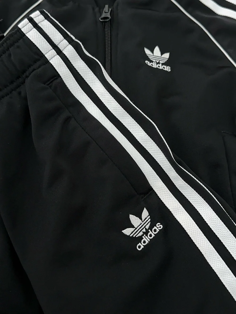 adidas originals Black and White Kids Track Jacket & Pants Set XXS